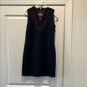 Chic Blue and Red Mini Dress